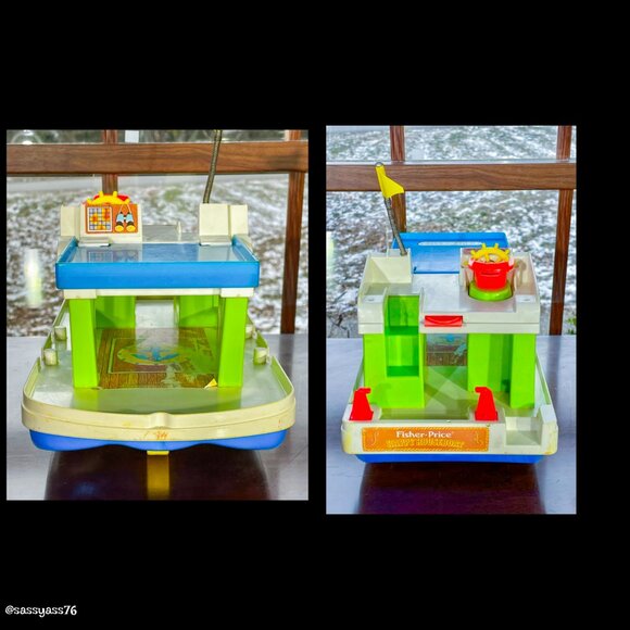 🆕VTG▪️FISHER-PRICE▪️1972 Happy Houseboat With Little People & Accessories - Picture 3 of 13